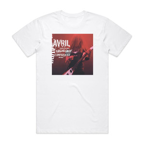 Avril Lavigne Losing Grip Album Cover T-Shirt White Avril Lavigne Losing Grip Album Cover T-Shirt White