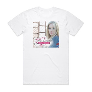 Avril Lavigne Girlfriend 3 Album Cover T-Shirt White Avril Lavigne Girlfriend 3 Album Cover T-Shirt White