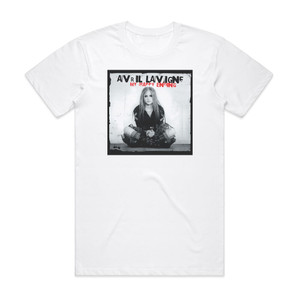 Avril Lavigne My Happy Ending Album Cover T-Shirt White Avril Lavigne My Happy Ending Album Cover T-Shirt White