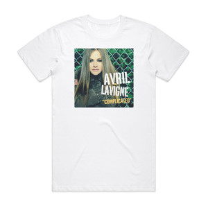 Avril Lavigne Complicated Album Cover T-Shirt White Avril Lavigne Complicated Album Cover T-Shirt White
