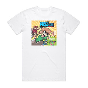 Anamanaguchi Scott Pilgrim Vs The World The Game Album Cover T-Shirt White Anamanaguchi Scott Pilgrim Vs The World The Game Album Cover T-Shirt White