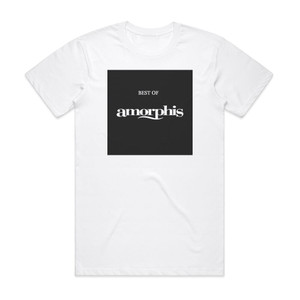 Amorphis Best Of Amorphis Album Cover T-Shirt White Amorphis Best Of Amorphis Album Cover T-Shirt White
