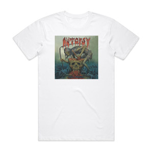 Autopsy Skull Grinder 1 Album Cover T-Shirt White