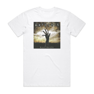 Arthemis Black Society Album Cover T-Shirt White