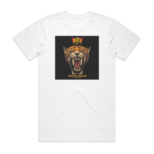 Akira Takasaki Tusk Of Jaguar Album Cover T-Shirt White Akira Takasaki Tusk Of Jaguar Album Cover T-Shirt White