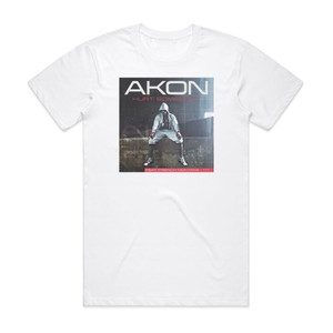Akon Hurt Somebody 1 Album Cover T-Shirt White Akon Hurt Somebody 1 Album Cover T-Shirt White