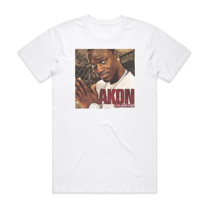 Akon In My Ghetto Volume 2 Album Cover T-Shirt White