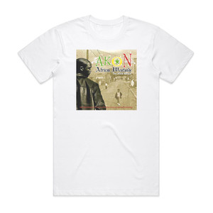 Akon African West Side Album Cover T-Shirt White Akon African West Side Album Cover T-Shirt White