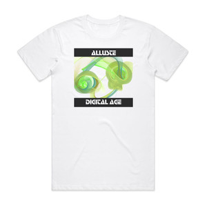Alluste Digital Age Album Cover T-Shirt White Alluste Digital Age Album Cover T-Shirt White
