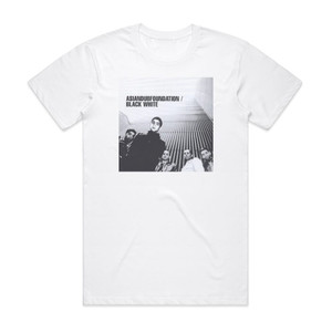 Asian Dub Foundation Black White Album Cover T-Shirt White Asian Dub Foundation Black White Album Cover T-Shirt White