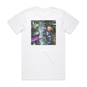 Abducted by Sharks Generic Dystopian City Album Cover T-Shirt White Abducted by Sharks Generic Dystopian City Album Cover T-Shirt White