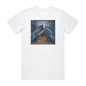 Anvil Juggernaut Of Justice Album Cover T-Shirt White Anvil Juggernaut Of Justice Album Cover T-Shirt White