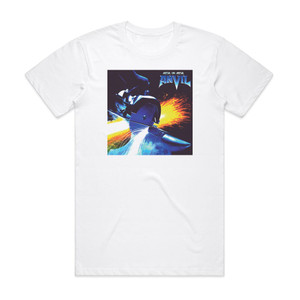 Anvil Metal On Metal Album Cover T-Shirt White Anvil Metal On Metal Album Cover T-Shirt White