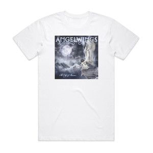 Angelwings The Edge Of Innocence Album Cover T-Shirt White Angelwings The Edge Of Innocence Album Cover T-Shirt White
