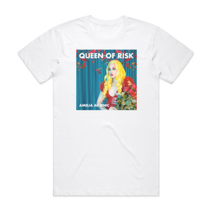 Amelia Arsenic Queen Of Risk Album Cover T-Shirt White Amelia Arsenic Queen Of Risk Album Cover T-Shirt White