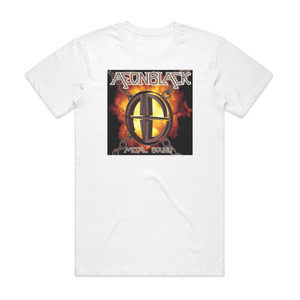 Aeonblack Metal Bound Album Cover T-Shirt White Aeonblack Metal Bound Album Cover T-Shirt White