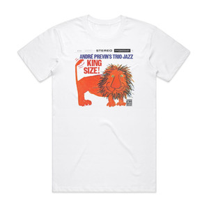 Andre Previns Jazz Trio King Size Album Cover T-Shirt White Andre Previns Jazz Trio King Size Album Cover T-Shirt White