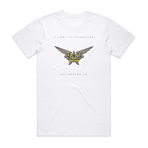 A Foot in Coldwater All Around Us Album Cover T-Shirt White A Foot in Coldwater All Around Us Album Cover T-Shirt White