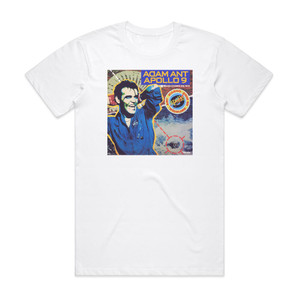 Adam Ant Apollo 9 Splashdown Re Mix Album Cover T-Shirt White
