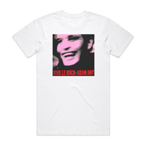 Adam Ant Vive Le Rock 1 Album Cover T-Shirt White