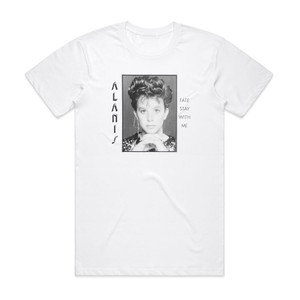 Alanis Morissette Fate Stay With Me Album Cover T-Shirt White