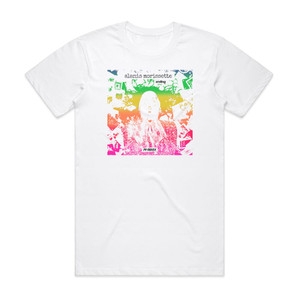 Alanis Morissette Smiling F9 Remix Album Cover T-Shirt White