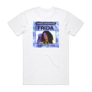 Anni-Frid Lyngstad Svenska Popfavoriter Album Cover T-Shirt White