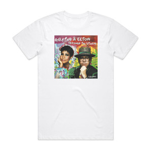 Aretha Franklin Through The Storm 1 Album Cover T-Shirt White Aretha Franklin Through The Storm 1 Album Cover T-Shirt White