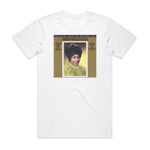 Aretha Franklin Arethas Gold Album Cover T-Shirt White Aretha Franklin Arethas Gold Album Cover T-Shirt White