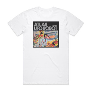 Actarus Atlas Ufo Robot Album Cover T-Shirt White Actarus Atlas Ufo Robot Album Cover T-Shirt White