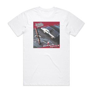 April Wine Harderfaster Album Cover T-Shirt White April Wine Harderfaster Album Cover T-Shirt White