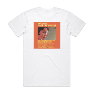 Anita ODay Anita Oday Sings The Winners Album Cover T-Shirt White Anita ODay Anita Oday Sings The Winners Album Cover T-Shirt White