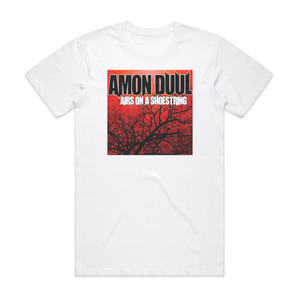 Amon Duul II Airs On A Shoestring The Best Of Amon Dl Album Cover T-Shirt White Amon Duul II Airs On A Shoestring The Best Of Amon Dl Album Cover T-Shirt White