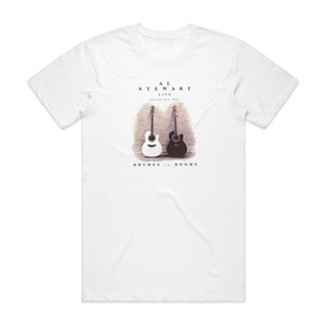 Al Stewart Rhymes In Rooms Album Cover T-Shirt White Al Stewart Rhymes In Rooms Album Cover T-Shirt White
