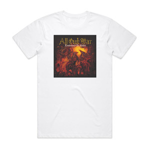 All Out War Condemned To Suffer Album Cover T-Shirt White All Out War Condemned To Suffer Album Cover T-Shirt White