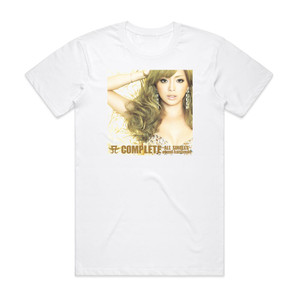 Ayumi Hamasaki A Complete All Singles Album Cover T-Shirt White