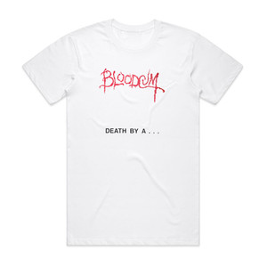 Bloodcum Death By A Clothes Hanger Album Cover T-Shirt White Bloodcum Death By A Clothes Hanger Album Cover T-Shirt White