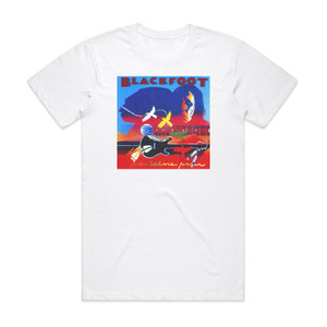 Blackfoot Medicine Man Album Cover T-Shirt White Blackfoot Medicine Man Album Cover T-Shirt White