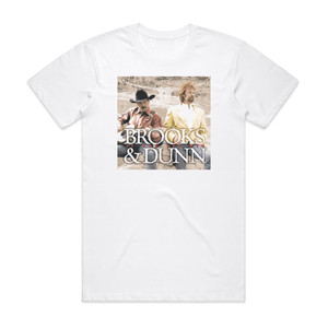 Brooks and Dunn If You See Her Album Cover T-Shirt White Brooks and Dunn If You See Her Album Cover T-Shirt White
