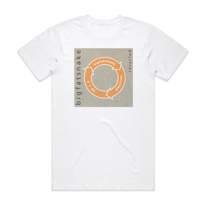 Big Fat Snake Recycled Album Cover T-Shirt White