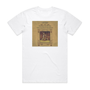 Bright Eyes Lifted Or The Story Is In The Soil Keep Your Ear To The Grou Album Cover T-Shirt White Bright Eyes Lifted Or The Story Is In The Soil Keep Your Ear To The Grou Album Cover T-Shirt White