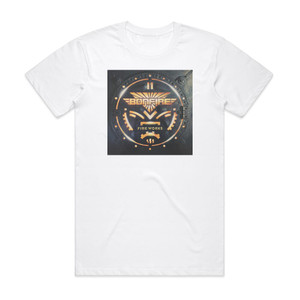 Bonfire Fire Works 1 Album Cover T-Shirt White Bonfire Fire Works 1 Album Cover T-Shirt White