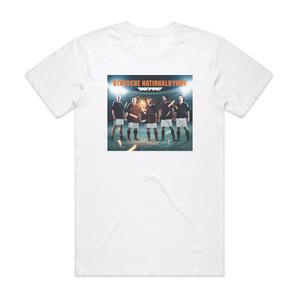 Bonfire Deutsche Nationalhymne Album Cover T-Shirt White Bonfire Deutsche Nationalhymne Album Cover T-Shirt White