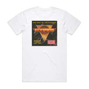Bonfire The Best Of Ballads Album Cover T-Shirt White Bonfire The Best Of Ballads Album Cover T-Shirt White
