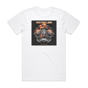 British Lion The Burning Album Cover T-Shirt White British Lion The Burning Album Cover T-Shirt White