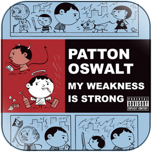 Patton Oswalt My Weakness Is Strong Album Cover Sticker Patton Oswalt My Weakness Is Strong Album Cover Sticker