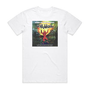 Black Widow Come To The Sabbat The Anthology Album Cover T-Shirt White Black Widow Come To The Sabbat The Anthology Album Cover T-Shirt White