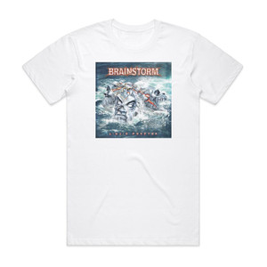 Brainstorm Liquid Monster Album Cover T-Shirt White Brainstorm Liquid Monster Album Cover T-Shirt White