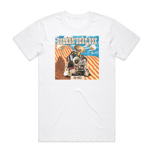 Balkan Beat Box Nu Med Album Cover T-Shirt White Balkan Beat Box Nu Med Album Cover T-Shirt White