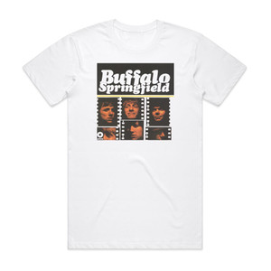 Buffalo Springfield Buffalo Springfield 1 Album Cover T-Shirt White Buffalo Springfield Buffalo Springfield 1 Album Cover T-Shirt White